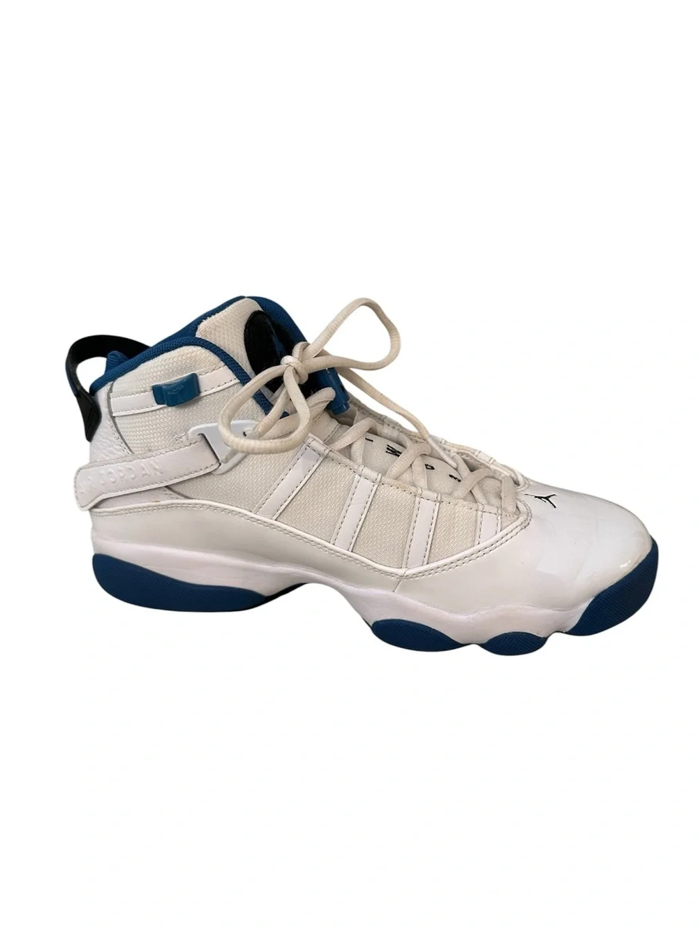 Jordan 6 Rings White Dark Marina Blue Sz 7.5 Sneakers Athletic Shoes